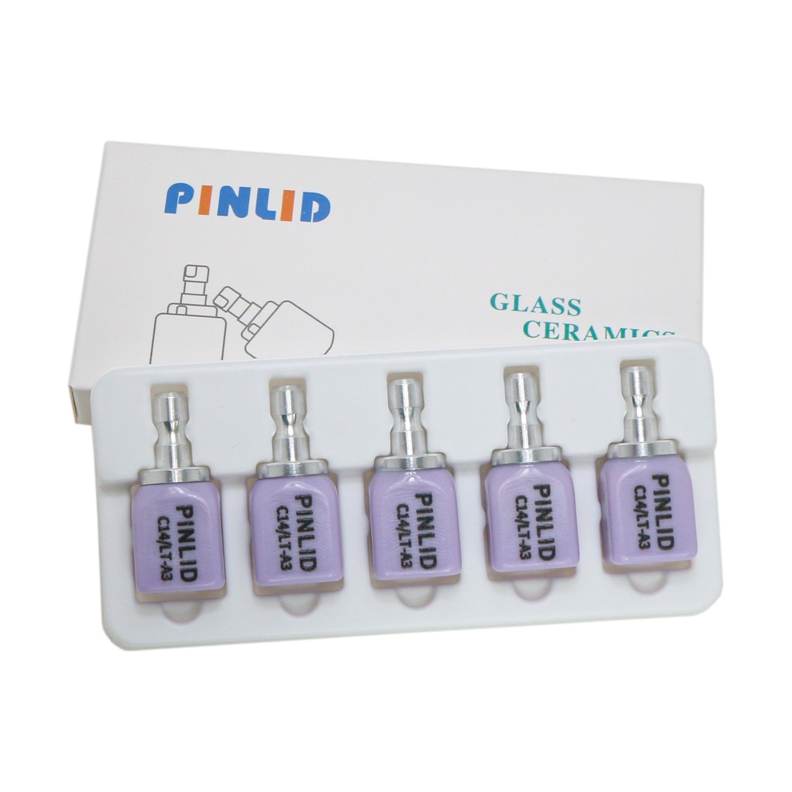 A1 A2 A3 C14 Dental Glass Ceramic Lithium Dislicate Blocks Cerec Emax CAD CAM