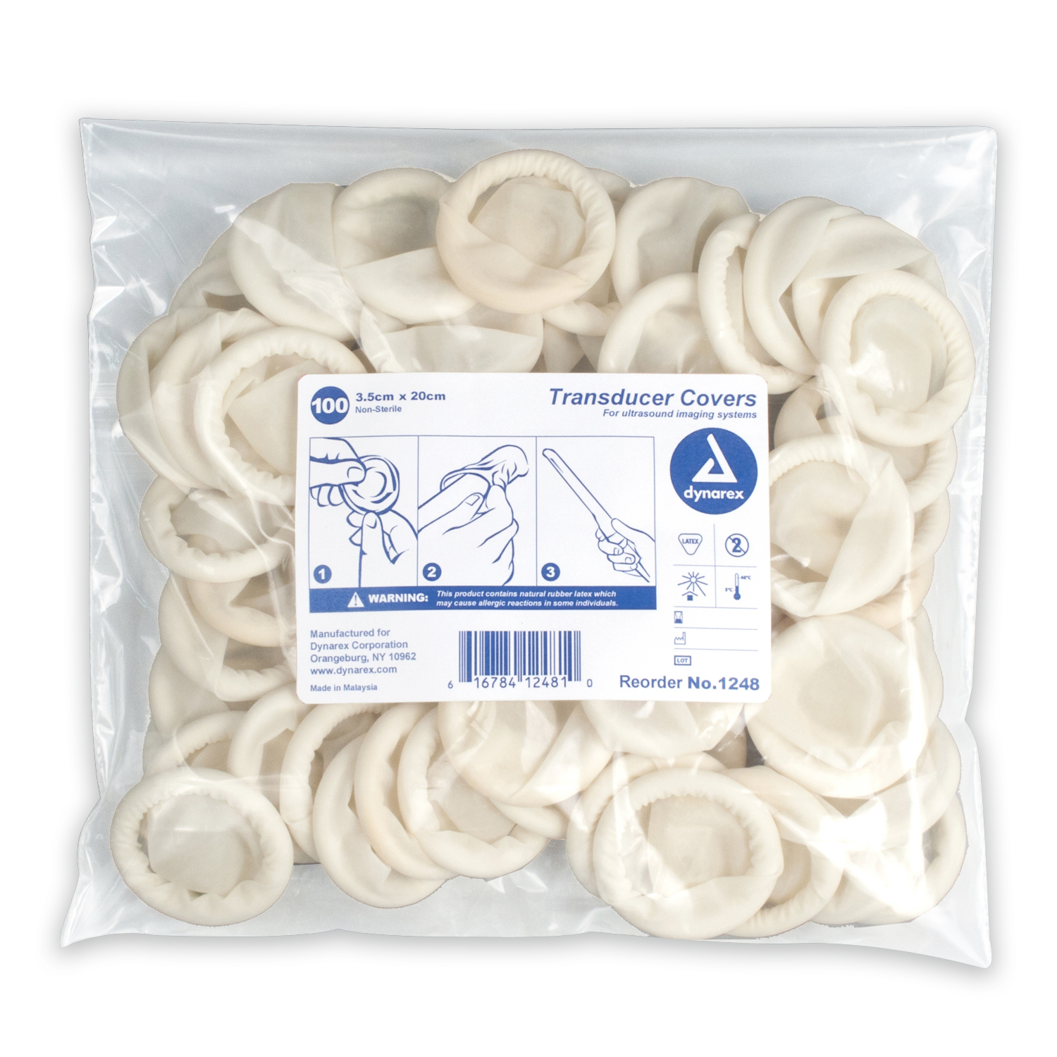 Dynarex Ultrasound Transducer Probe Covers – Pack of 100 1248 20%OFF &