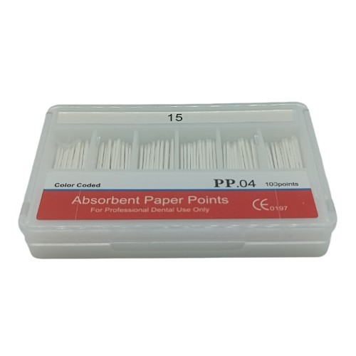 5Boxes Dental Root Endodontics Absorbent Paper Point Taper PP.04 15# Disposable