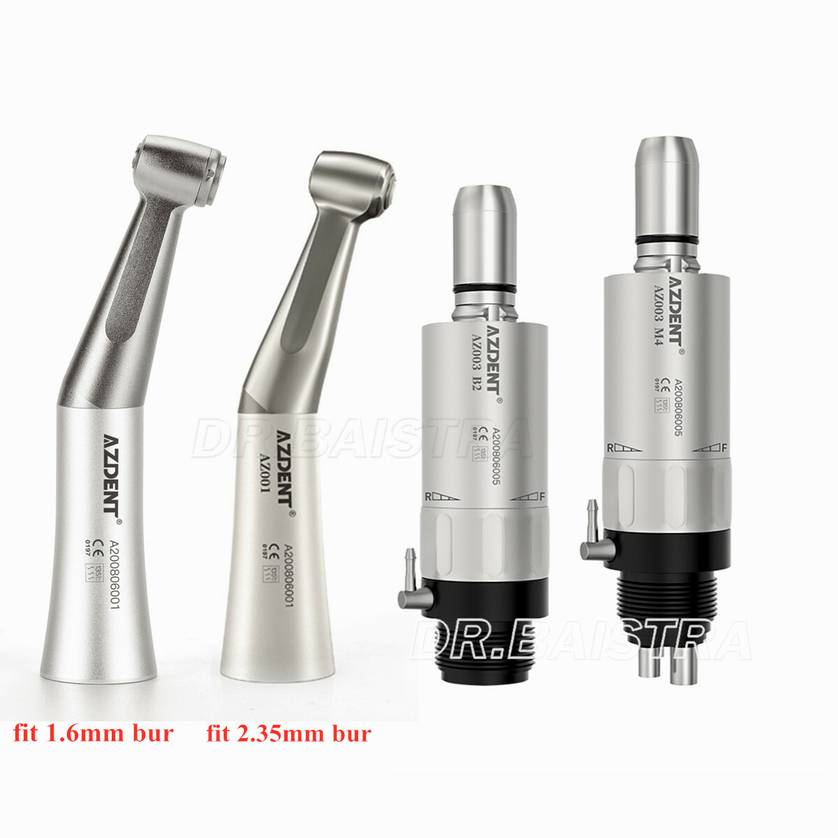 NSK Style Dental Low Speed Handpiece Contra Angle 1.6./2.35mm bur Air Motor 2/4H