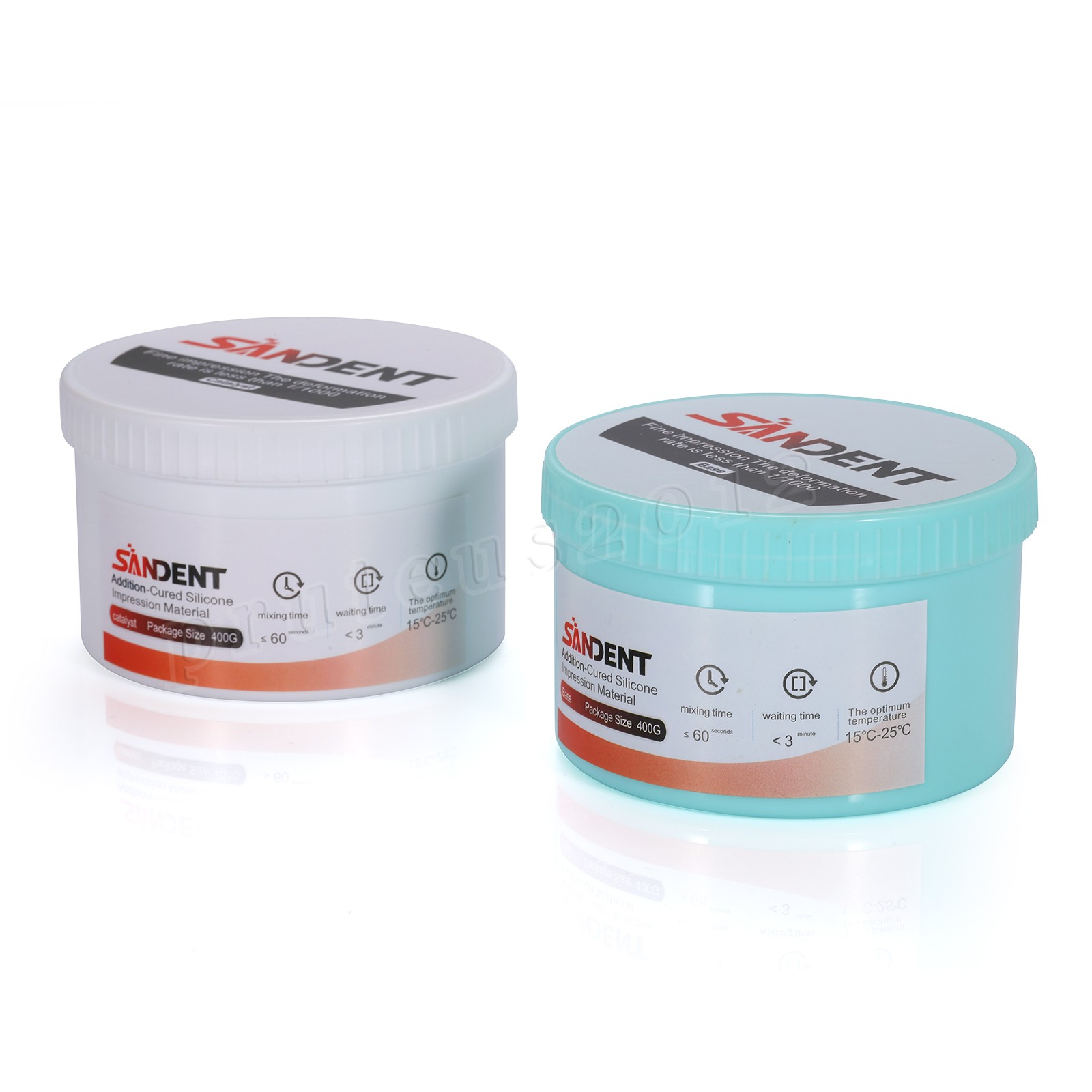 Dental Putty Fast Set VPS Dental Impression Material (400g Base & 400g Catalyst)