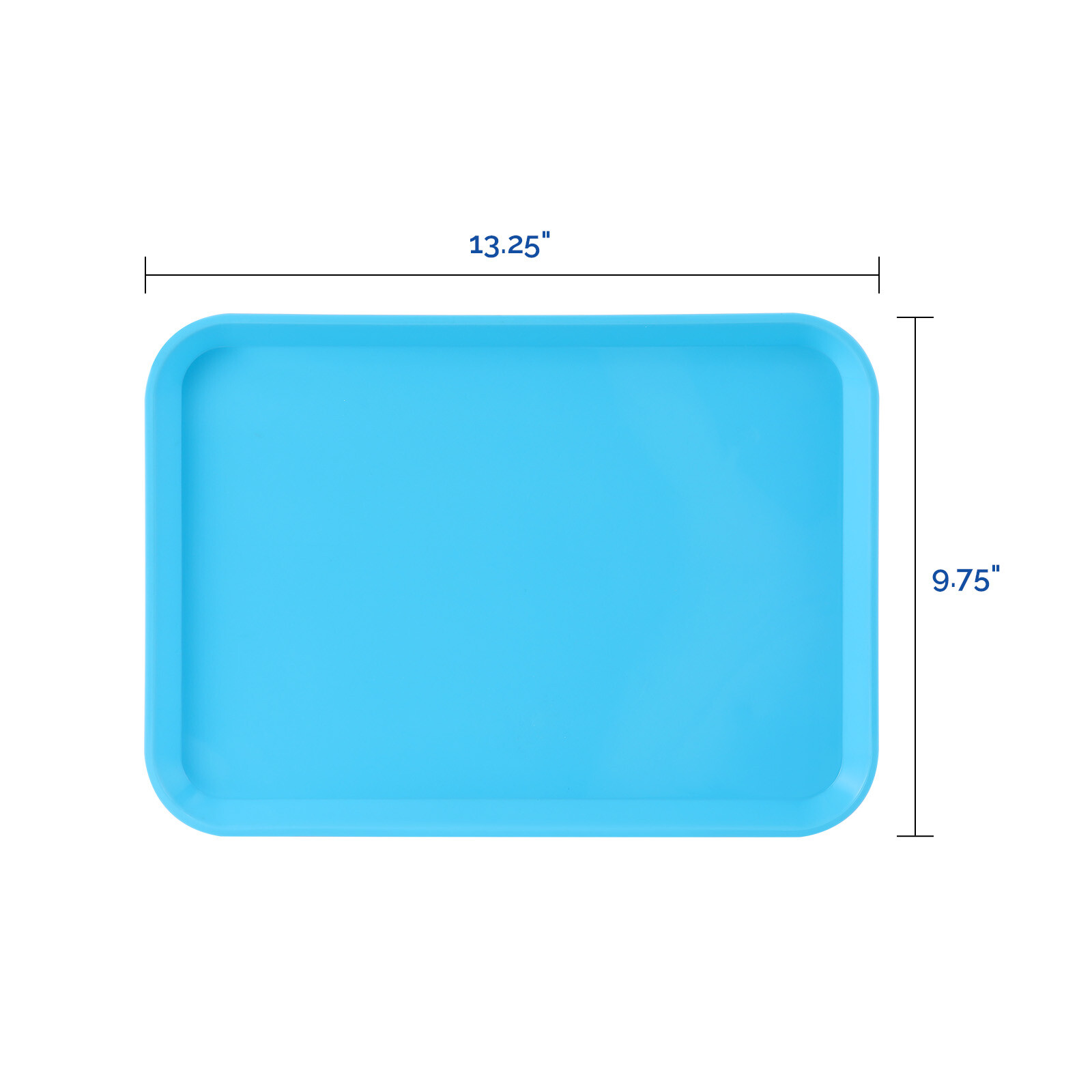 Dental Autoclave Instrument Set Up Trays Plastic Flat Tray Size B 13.25″ X 9.75″