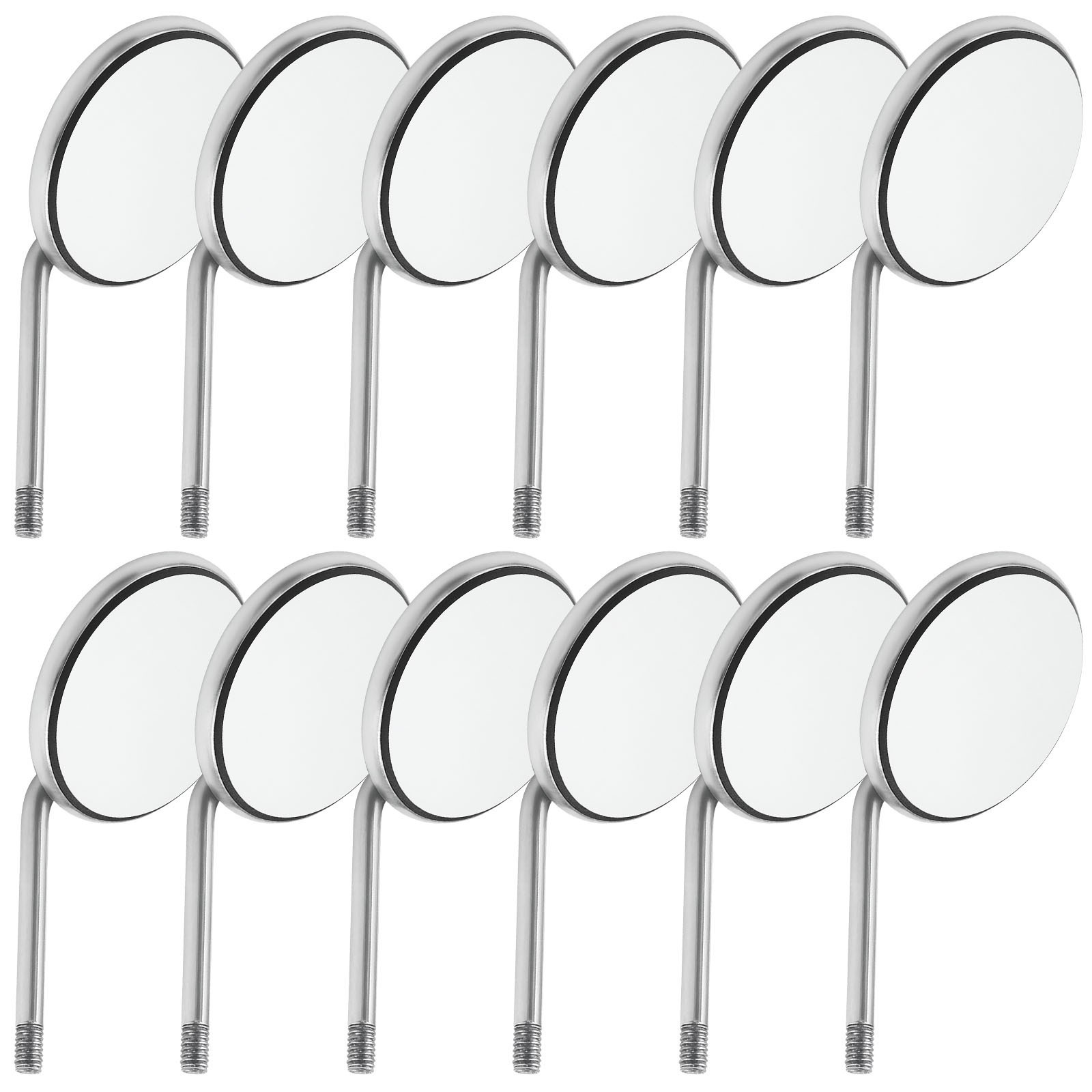 Dental Mirrors | 12 Pcs Mouth Mirror Oral Dental Plastic Mirrors by OMINA ONE