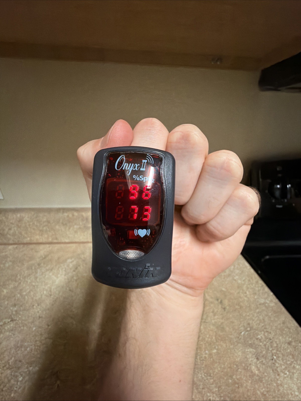 Nonin Onyx II SpO2 PureSAT Model 9550 Fingertip Pulse Oximeter + Nonin Case