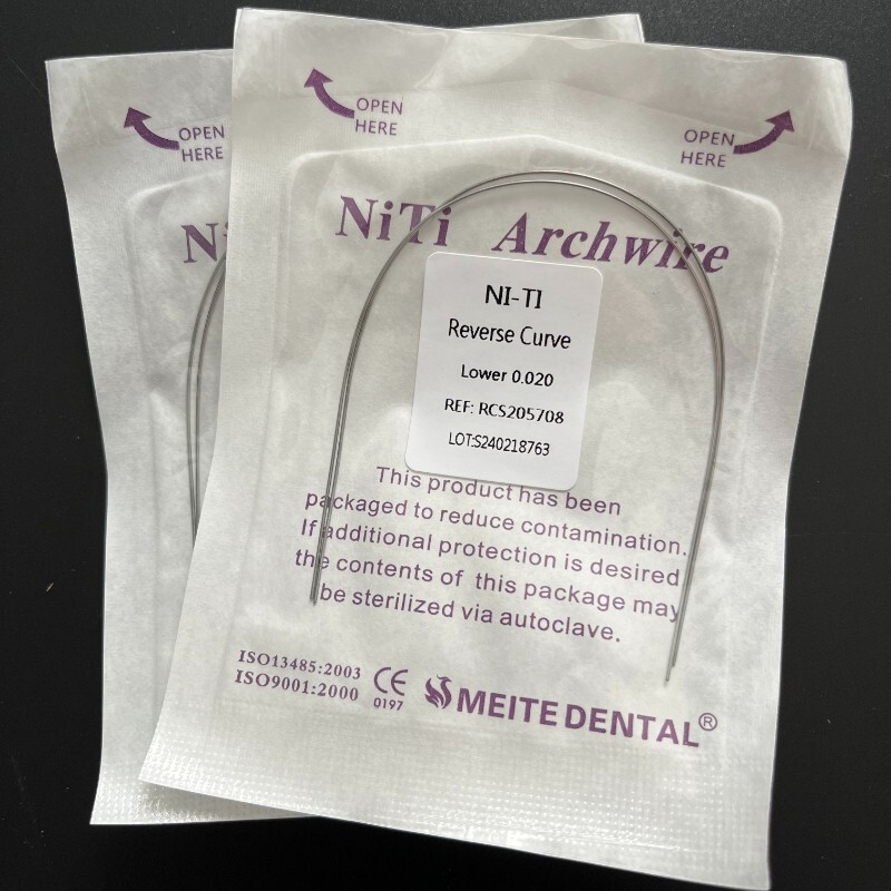 30 Packs Dental Orthodontic Reverse Curve Arch Wire Niti Super Elastic Round