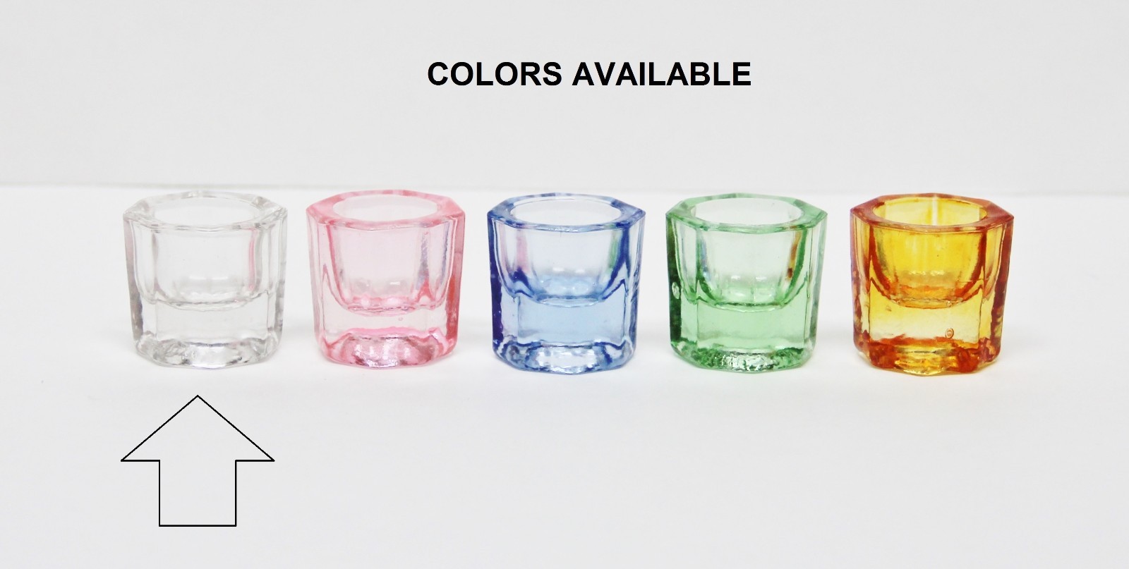 GLASS DAPPEN DISH CLEAR ACRYLIC HOLDER CONTAINER DENTAL COSMETOLOGY 12/PCS