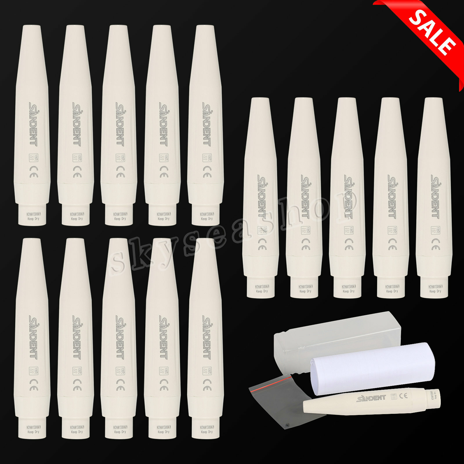 1-30 SANDENT Dent Ultrasonic Piezo Scaler Handpiece Fit DTE SATELEC 135°C
