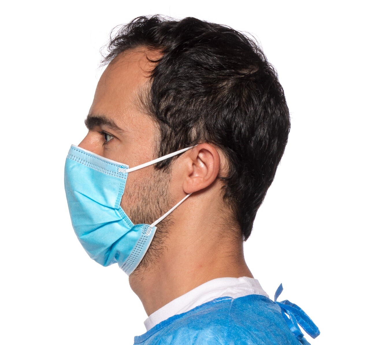 ASTM LEVEL 3 4-Ply Blue Disposable Medical Surgical Protection Filter Face Masks