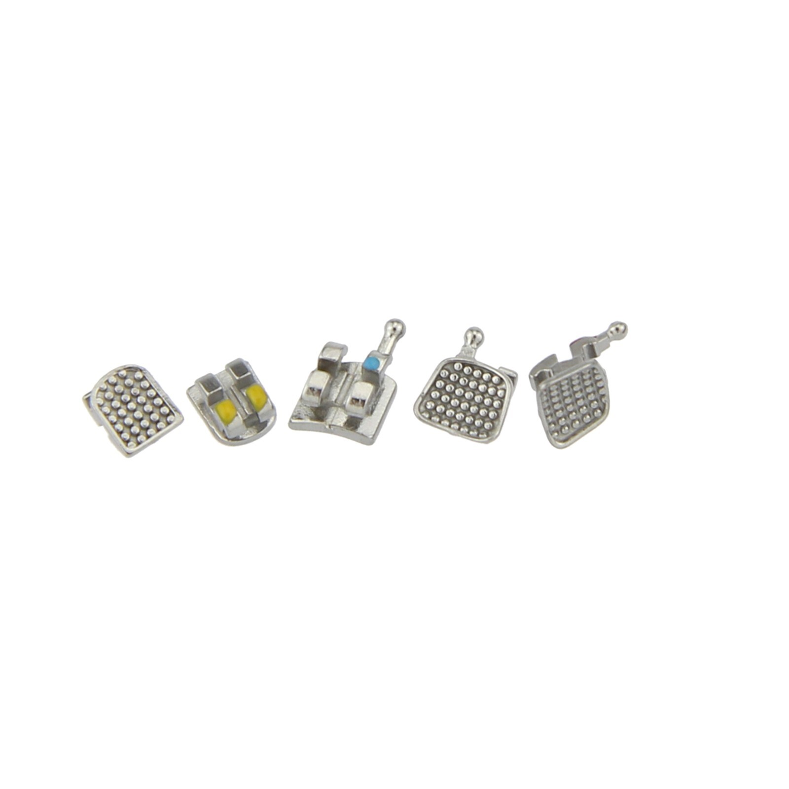 Dental Orthodontic Metal Brackets MIM Roth MBT 018 022 345 Hooks Mini Twin Black