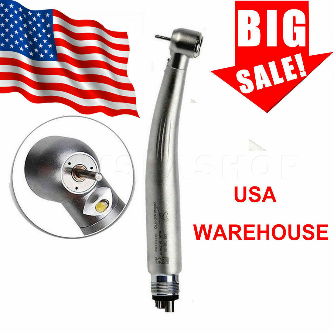 E-generator Dental LED Fiber Optic High Speed Handpiece 2Hole/4Hole YBM/YBB