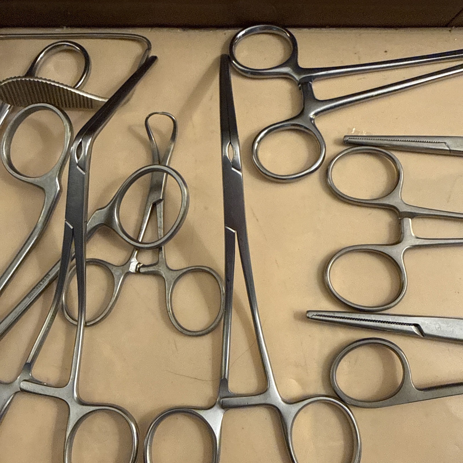 40 Surgical Needle Holder Forceps Various Stainless Curved Straight German
