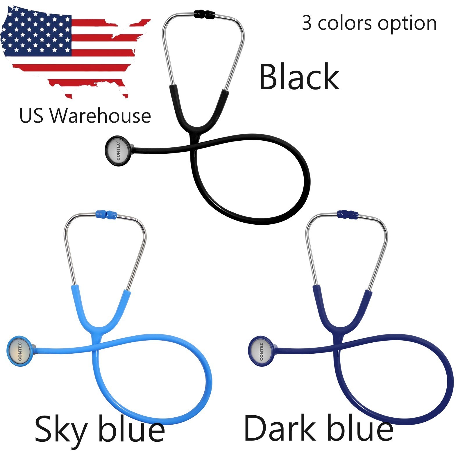 FDA CE SC12 Cardiology Stethoscopes Estetoscopio Zinc Alloy Head Stethoscope