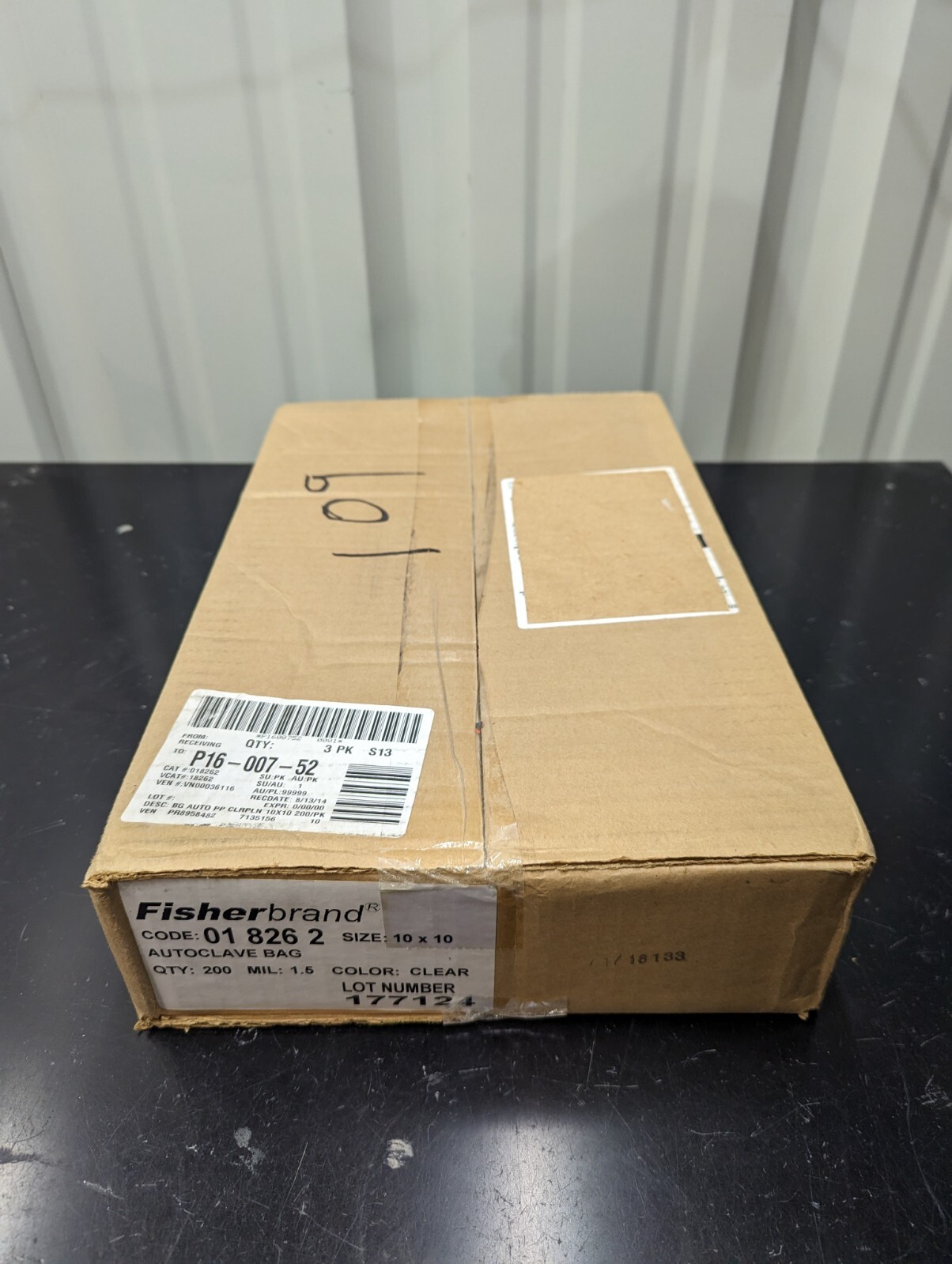 Fisherbrand 01-826-2 10×10 in. Autoclave Bag 200/Box Plain Clear