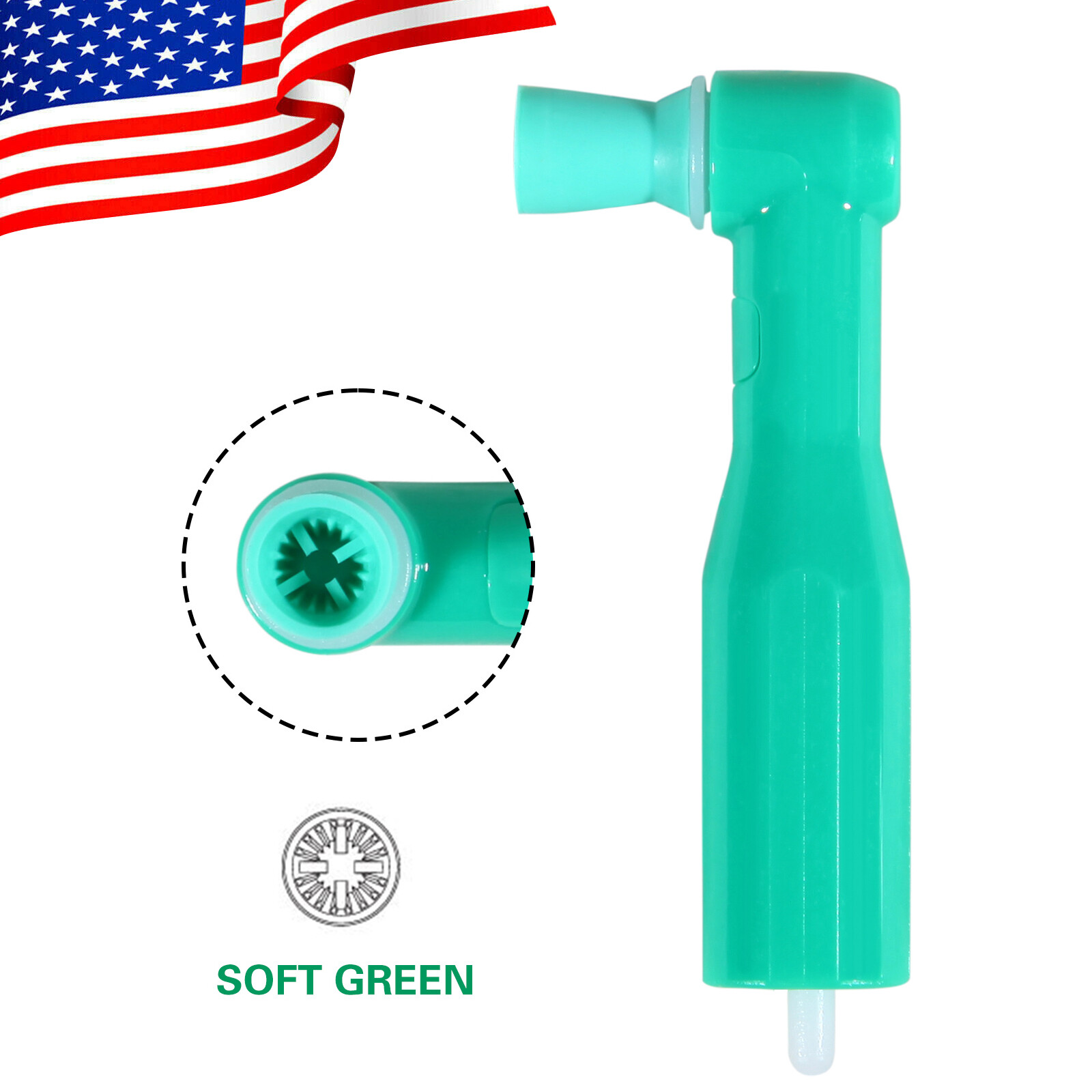 100 pcs Dental Disposable Prophy Angles Soft Top Quality Money back guarantee!