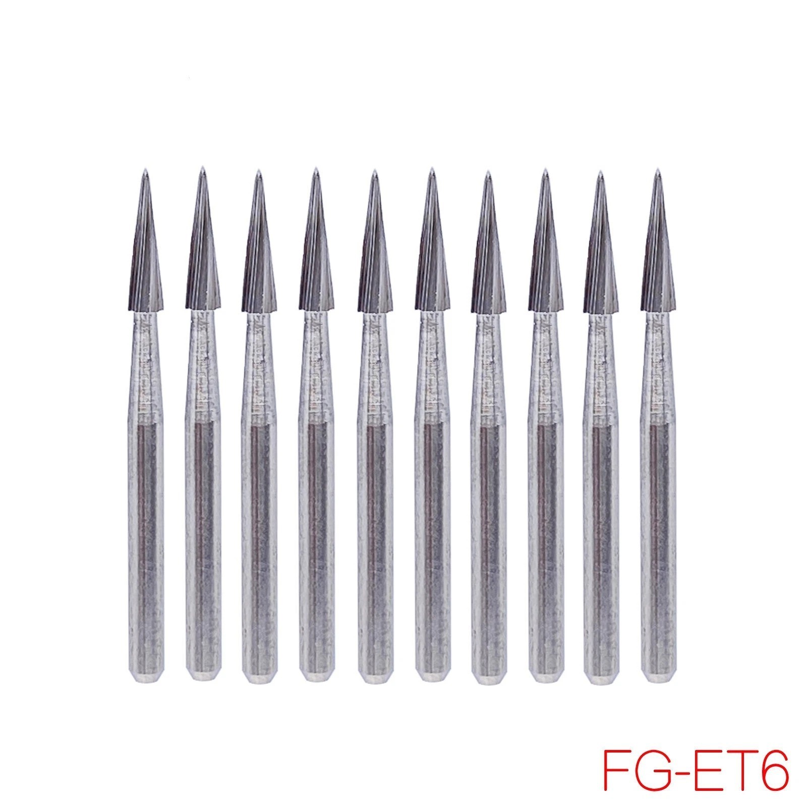 5 Pcs/Pack Dental Finishing Polishing Safe End Taper FG Carbide Burs ET6/ET9