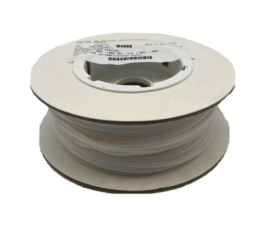 100 Feet of PTFE Tubing – .062″ ID x .125″ OD