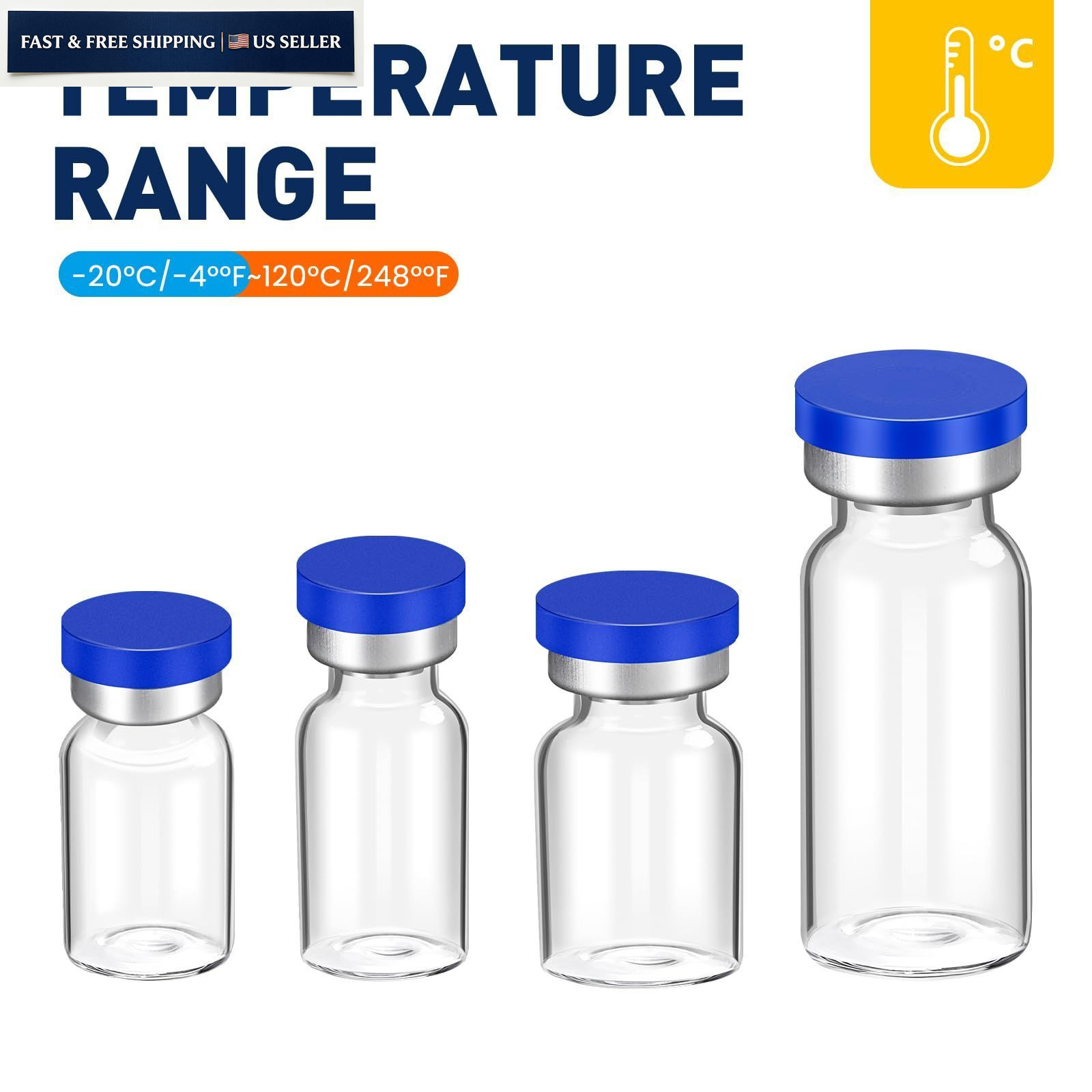 5ml Sterile Vials with Self Healing Injection Port and Sealing Cap, 5ML-12P