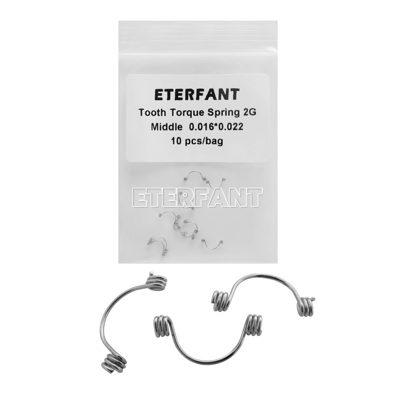 ETERFANT Dental Ortho Torque Springs Anterior Tooth Curved Small/Medium/Large
