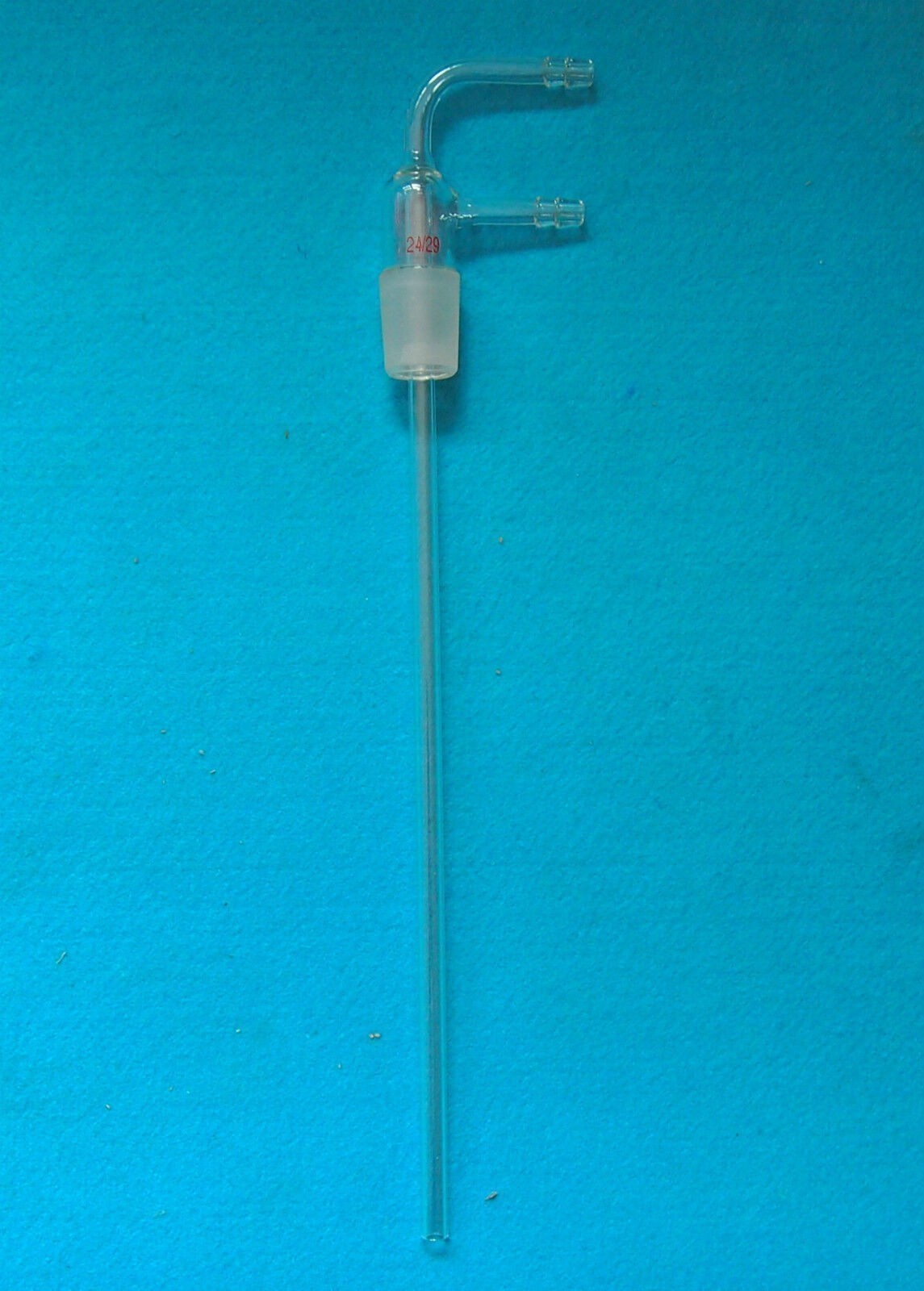 150mm 24/29 90Bend Lab Glass Long Stem Hose Inlet Adapter Vacuum Hose Connection
