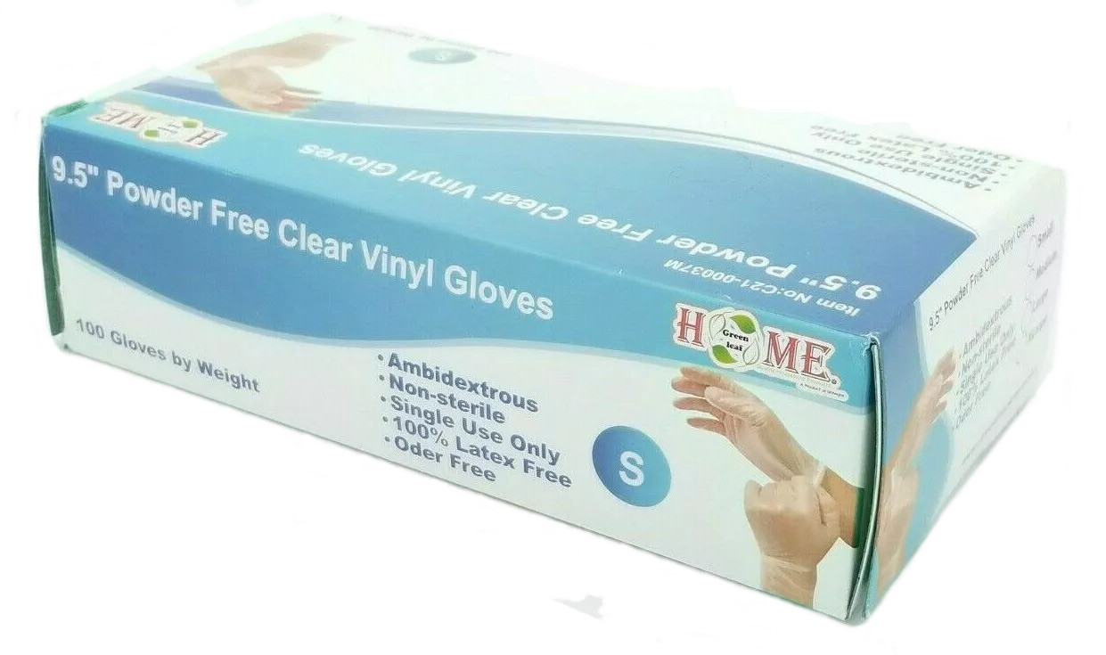 Clear Small Nitrile Gloves Powder Free Latex Free Ambidextrous 100 ct (Lot 2)