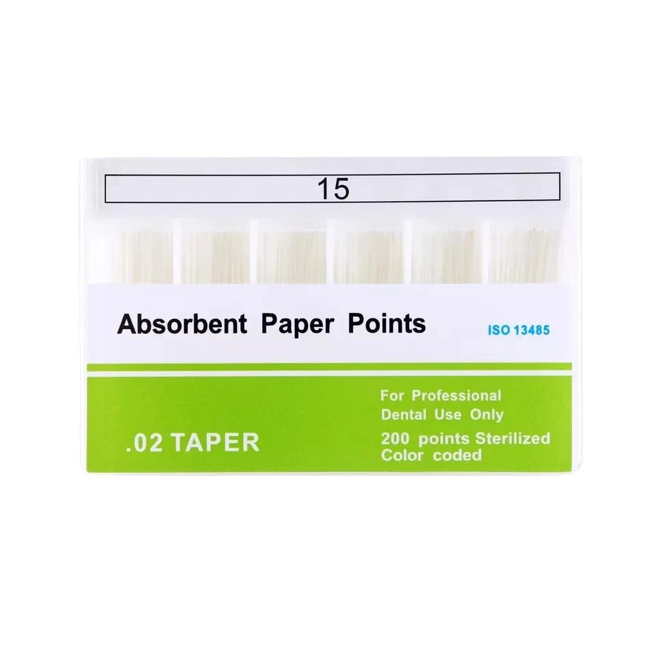 Dental Endodontic Endo Root Absorbent Paper Points Taper 0.02/0.04/0.06 15#-40#