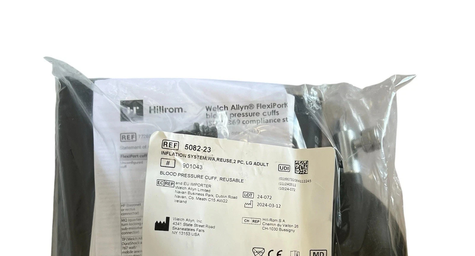 Welch Allyn Reusable Inflation System, LG Adult Cuff, 5082-23