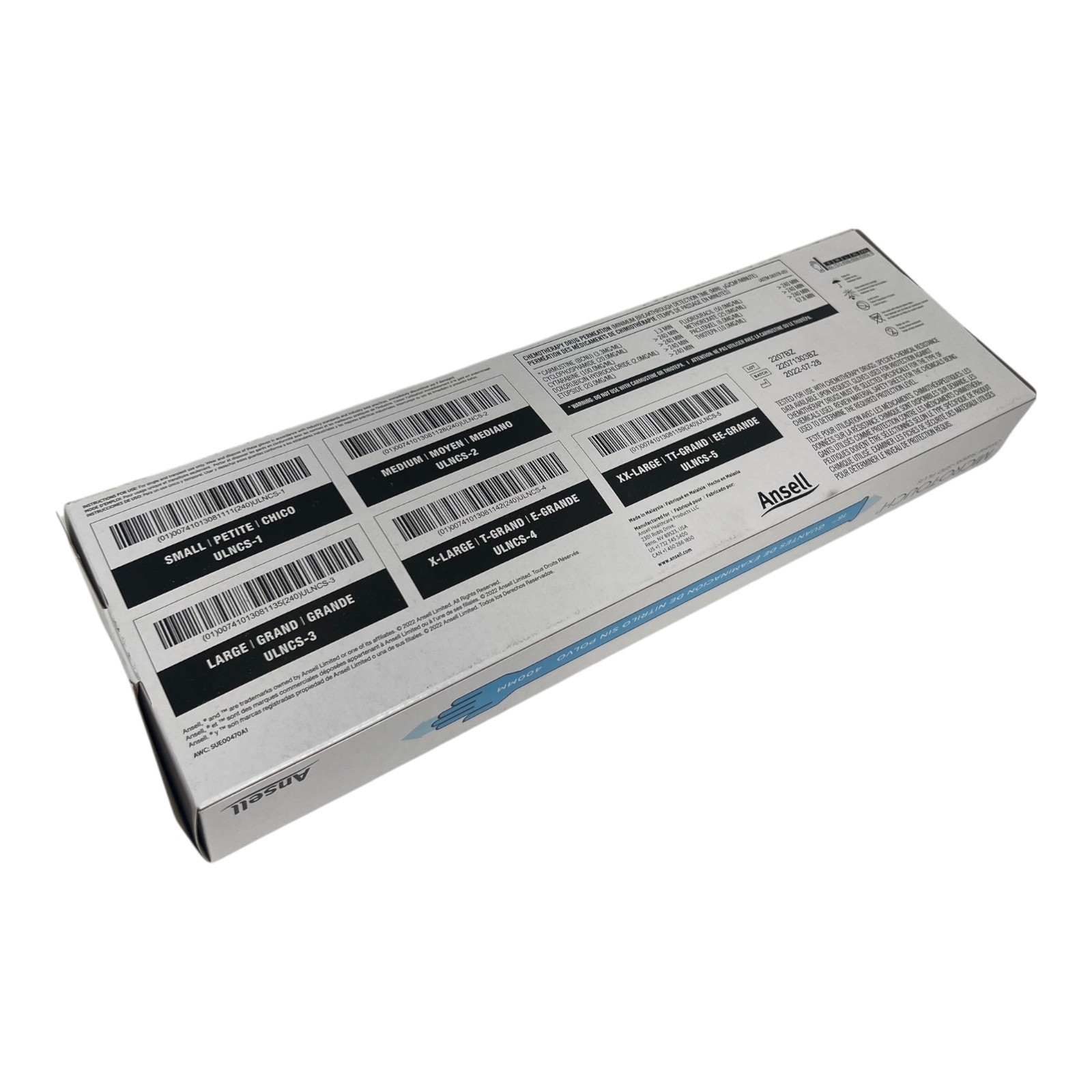 Ansell Micro Touch Nitrile Sterile 16 in Powder Free Exam Gloves Medium 50 Pair