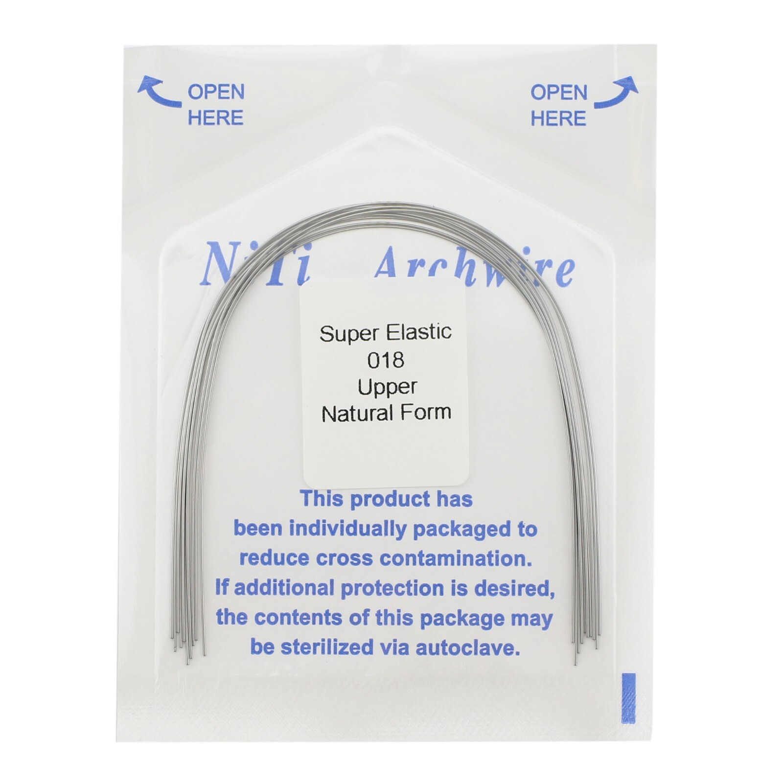 Dental Orthodontic Arch Wire Niti Super Elastic Round Rectangular Ovoid Natural