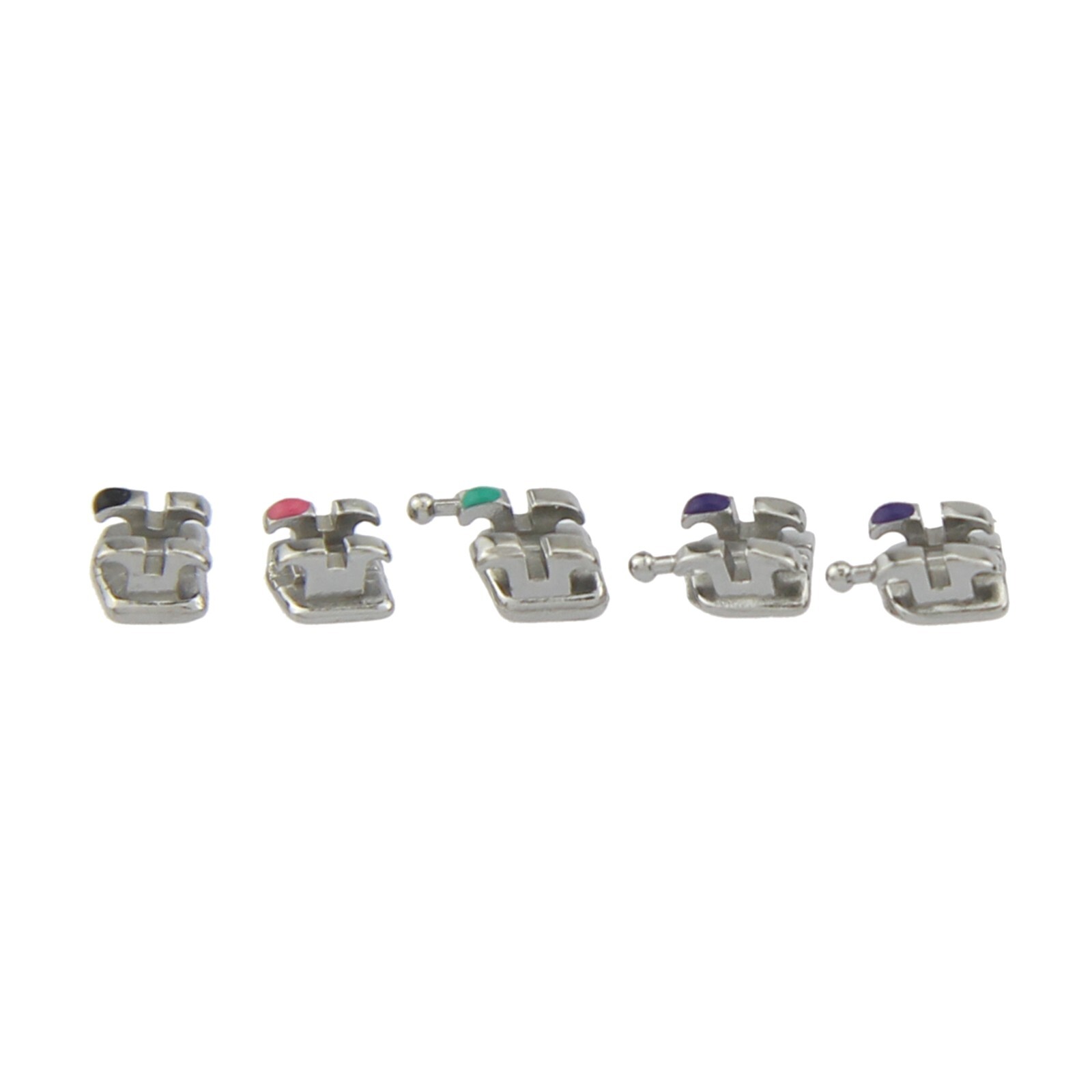 Dental Orthodontic Brackets Metal Brace MIM MINI Roth MBT 022 018 345 With Hooks
