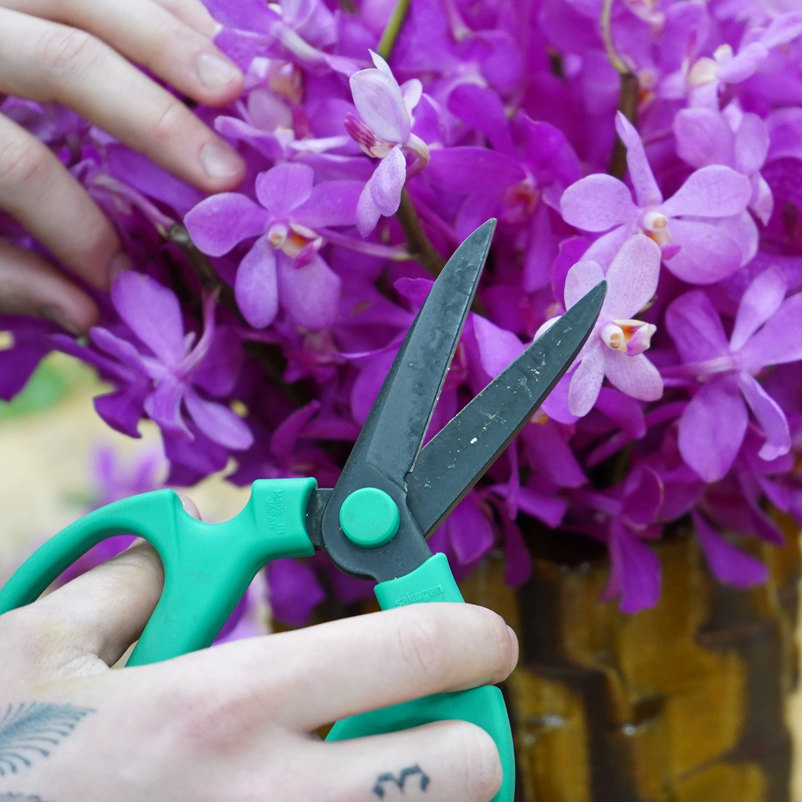Meraki Floral Tools Flower Scissors Set Of 3 Carbon Steel Blades 3 Sizes In