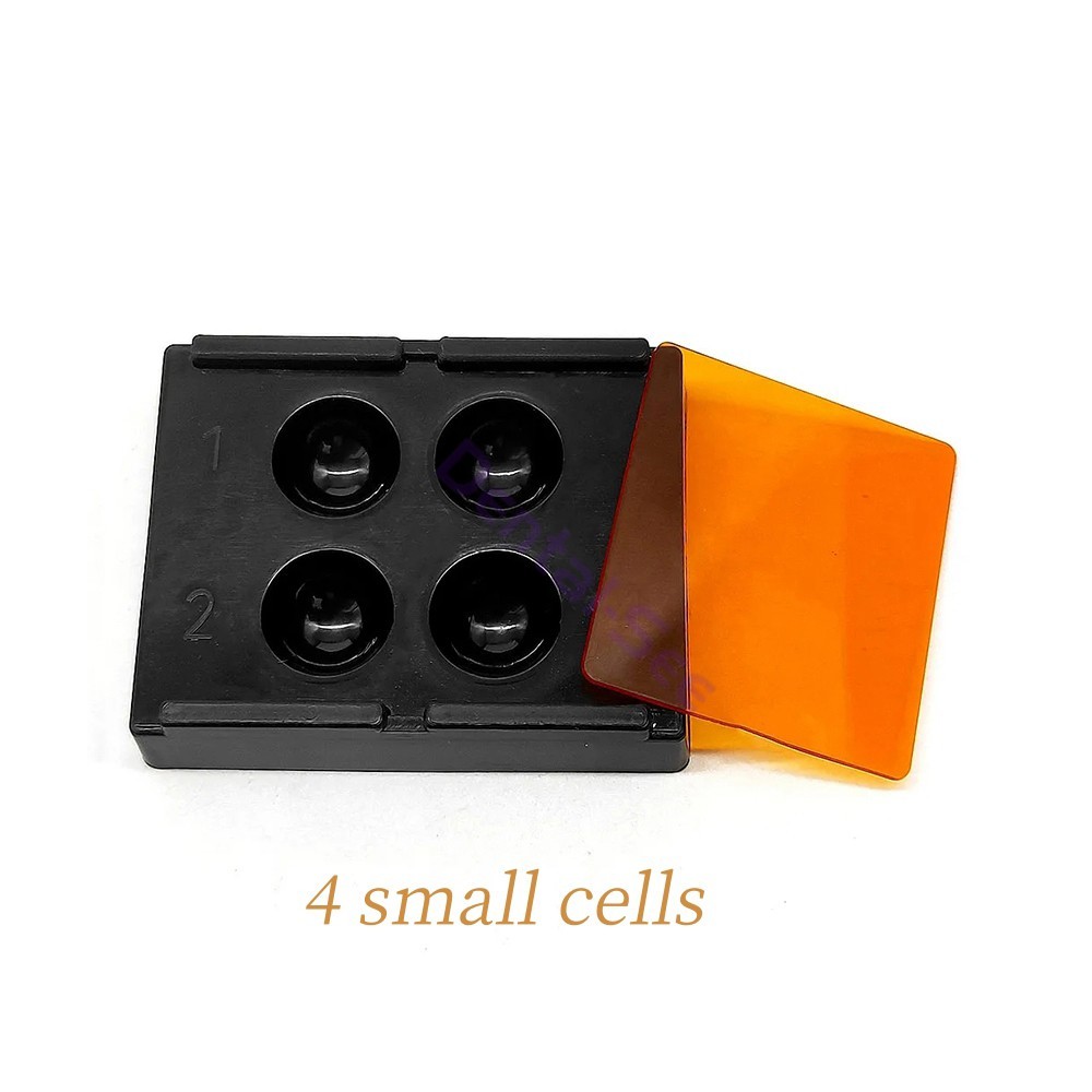 4 Holes Dental Shading Light Storage Box Composite Resin Mixing Light-Proof Case