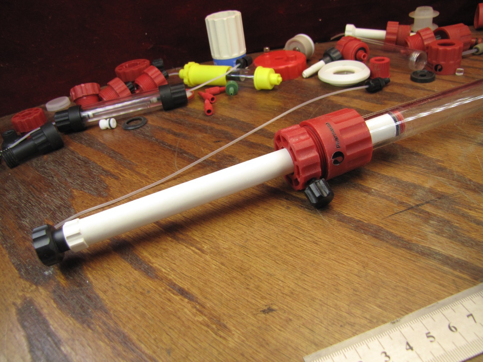 Amersham Biosciences ÄKTA FPLC 450mm Syringe Barrel Assembly Sample Loader Red