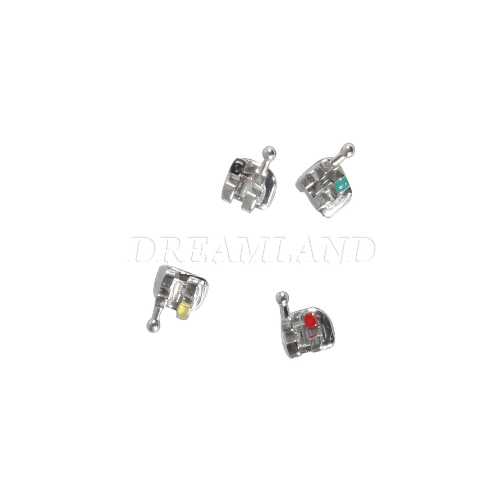 1000 PCS Dental Metal Orthodontics Brackets Brace MINI MBT.022 345 Hooks #2 M