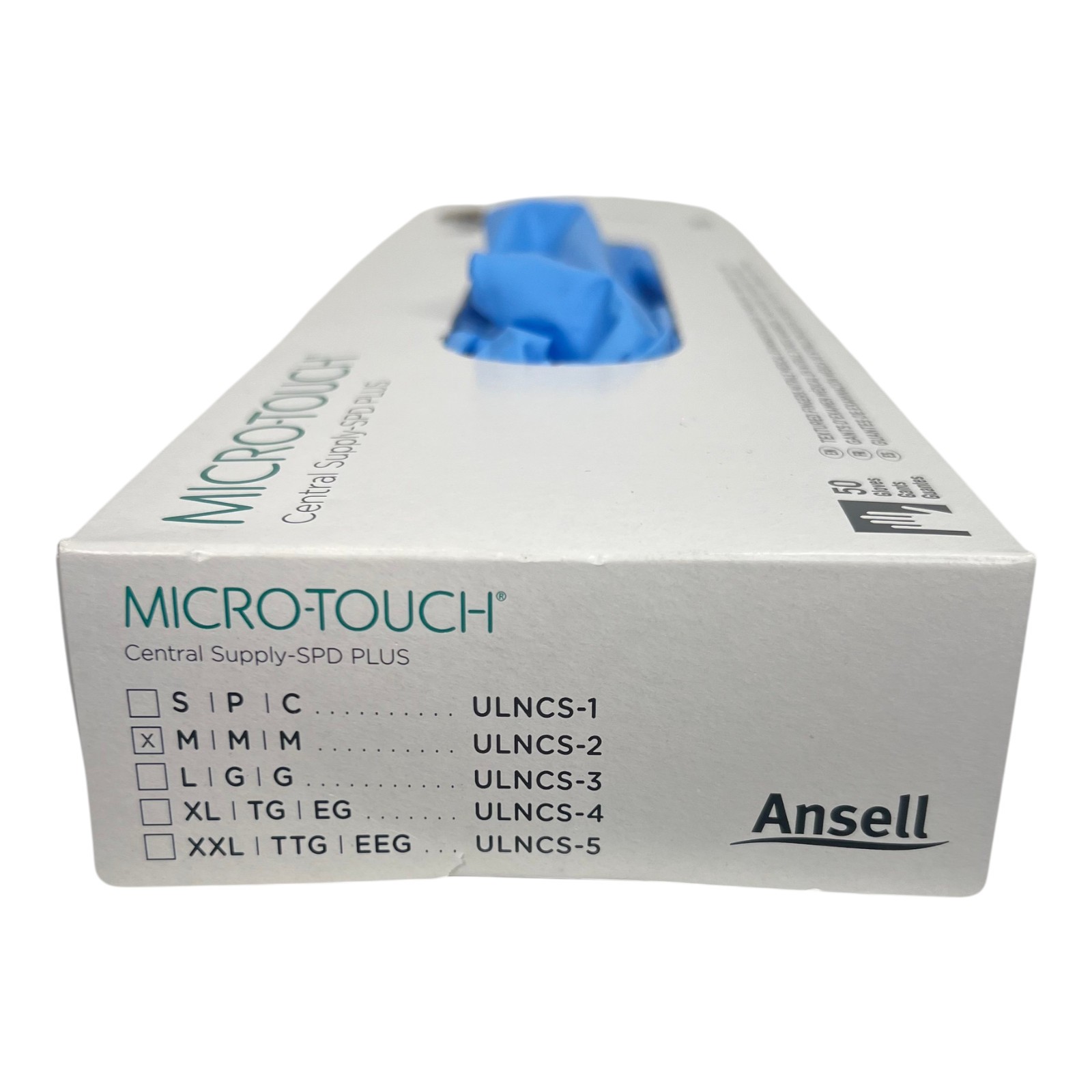 Ansell Micro Touch Nitrile Sterile 16 in Powder Free Exam Gloves Medium 50 Pair
