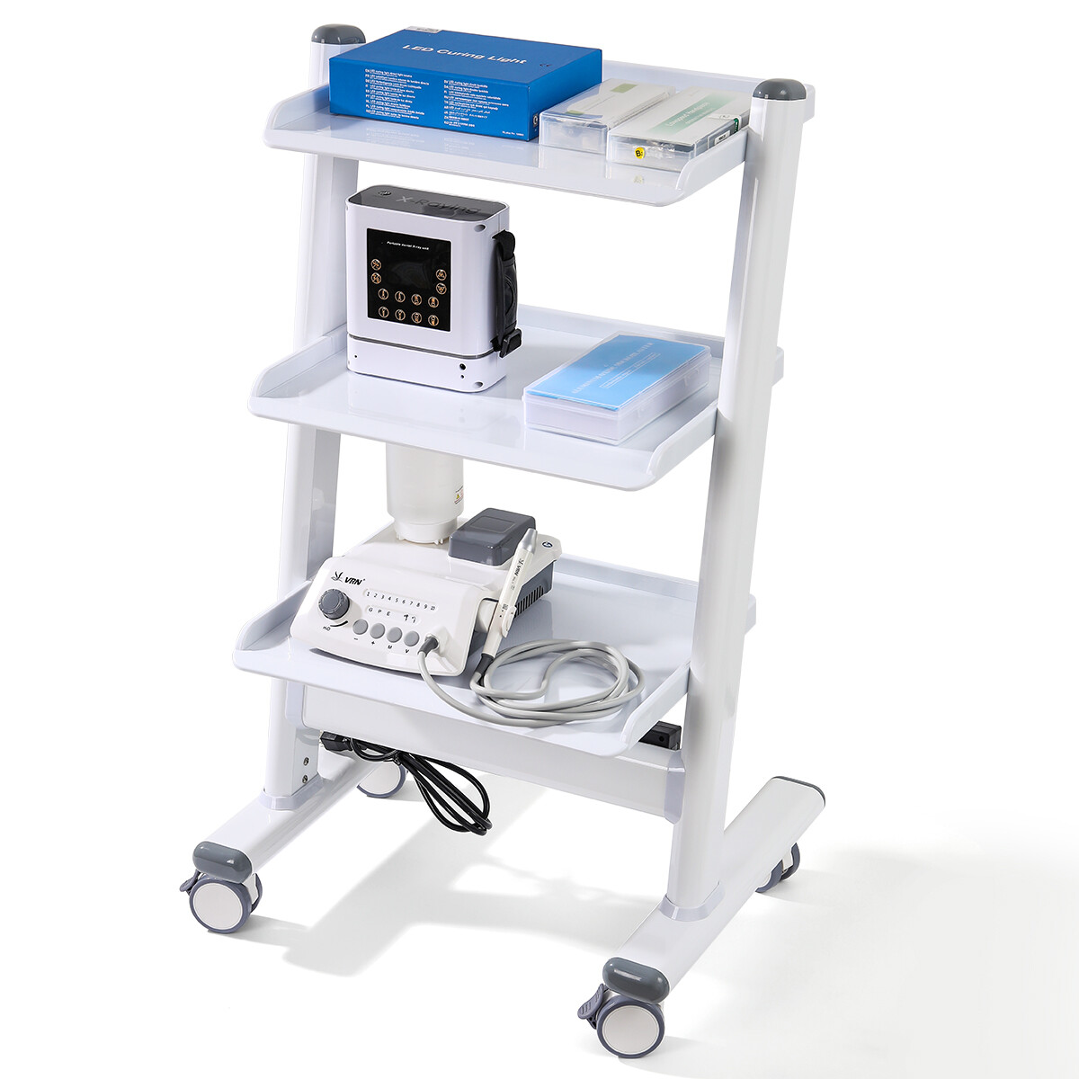 3/4/5 Drawer Dental Mobile Trolley Built-in Socket/Trolley & Auto-water System