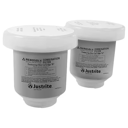 Justrite 28198 Aerosolv Activated Carbon Filter, Pk2