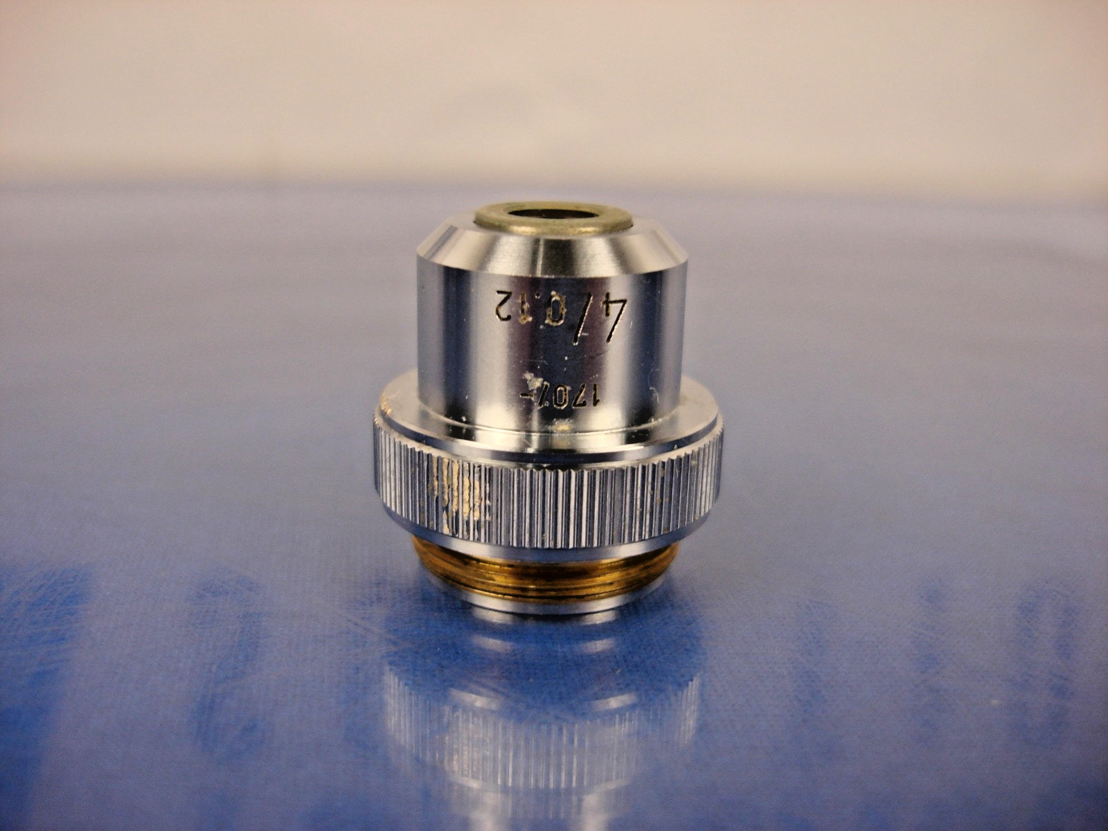 Leitz Wetzlar Microscope Objective Lens 170/- 4x /0.12 4/0.12 4x