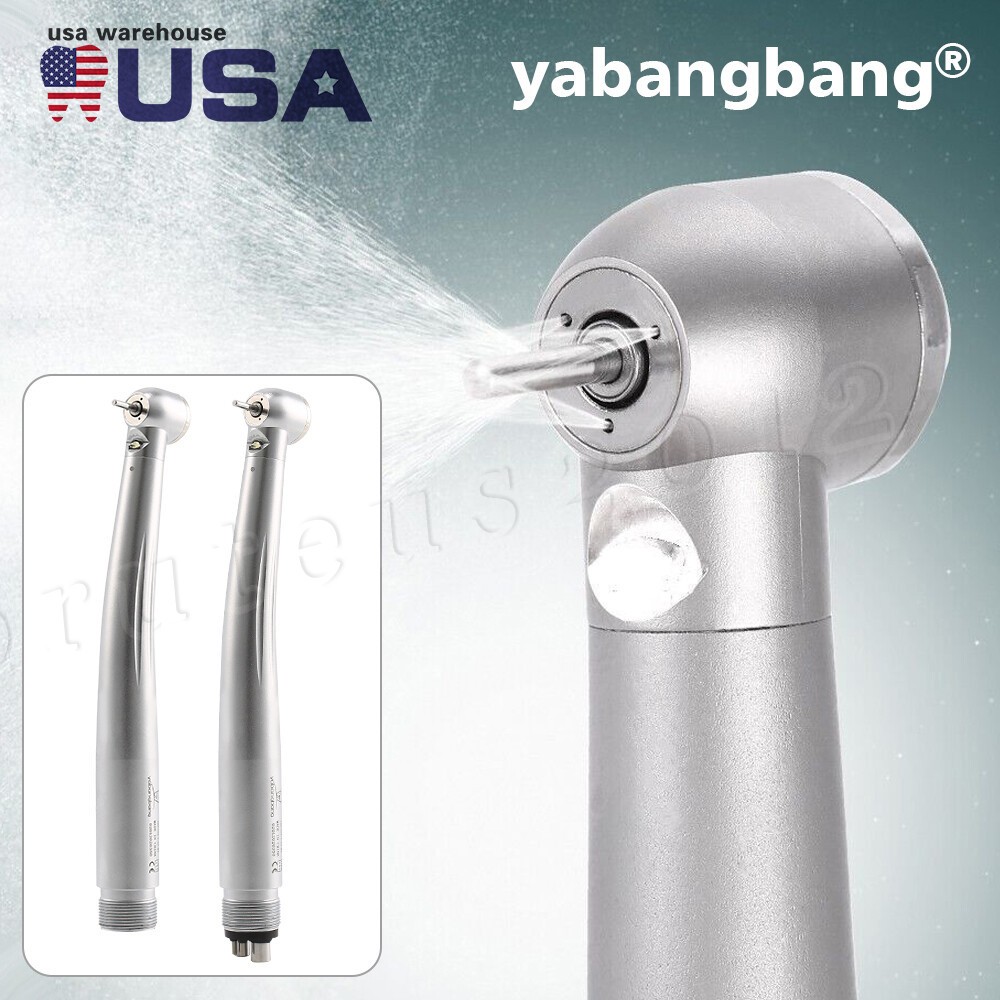 Pieza de mano LED turbina alta velocidad fibra óptica dental estilo NSK 2/4Holes