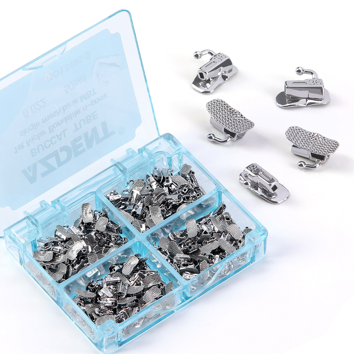 AZDENT Dental Orthodontic Buccal Tubes 1st 2nd Molar Tube Roth MBT 022 Bondable