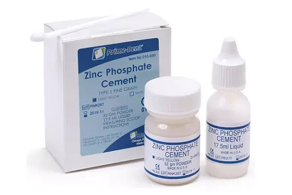 Prime Dental Zinc Phosphate Cement Kit Yellow 32g Powder – 17.5g Liquid 010-030