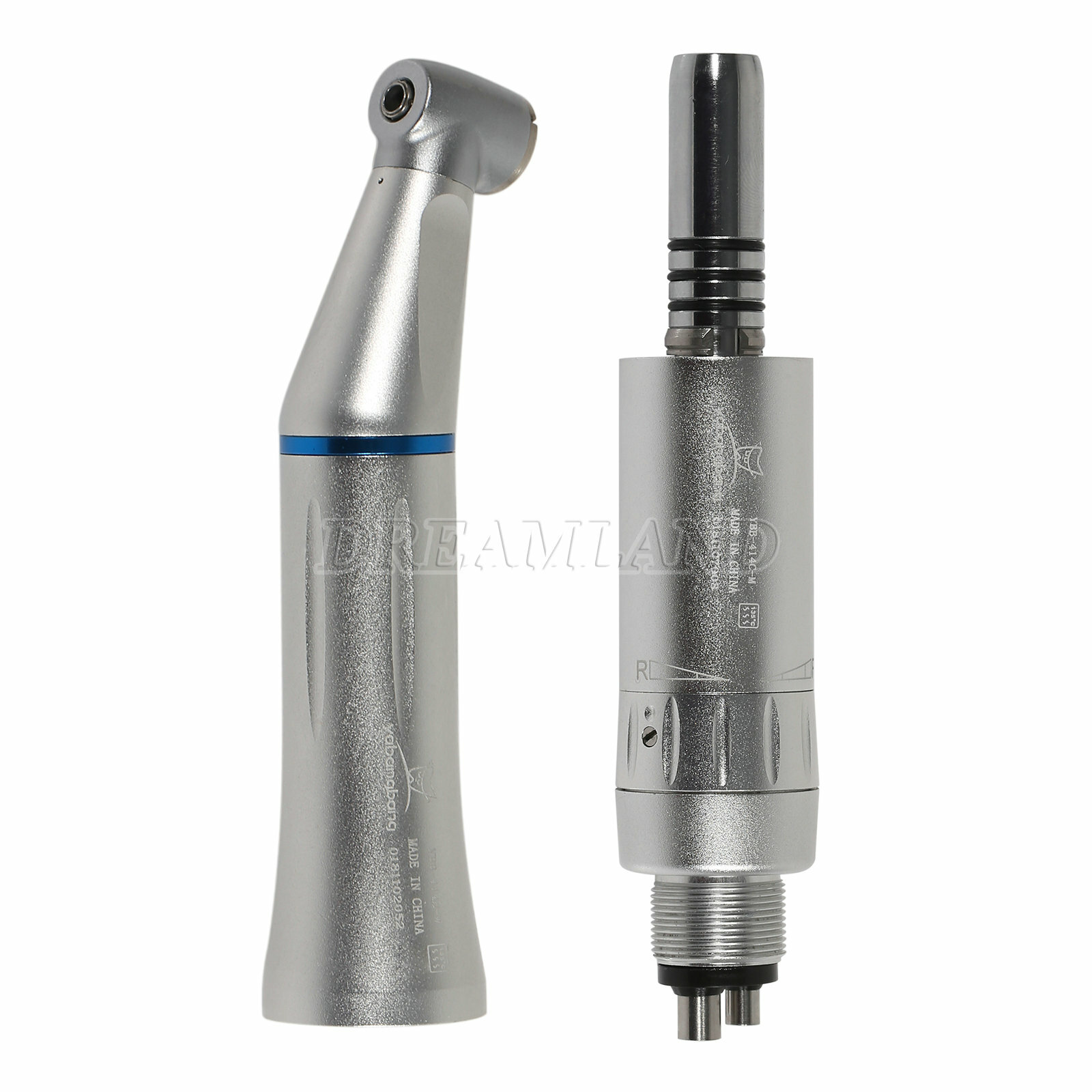 Dental Slow Low Speed Handpiece Push Contra Angle NSK Style Air Motor 4Holes