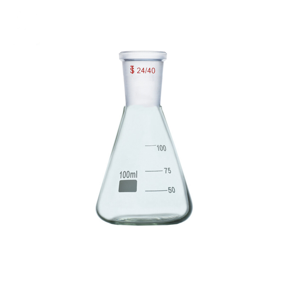 24/40 Glass Erlenmeyer Flask Conical Bottle Lab Chemistry Reaction Vessel