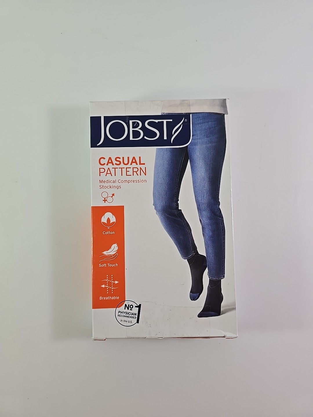 *NEW* Casual Pattern SoftFit Ocean Blue 20-30 mmHg Medium Knee CT Regular