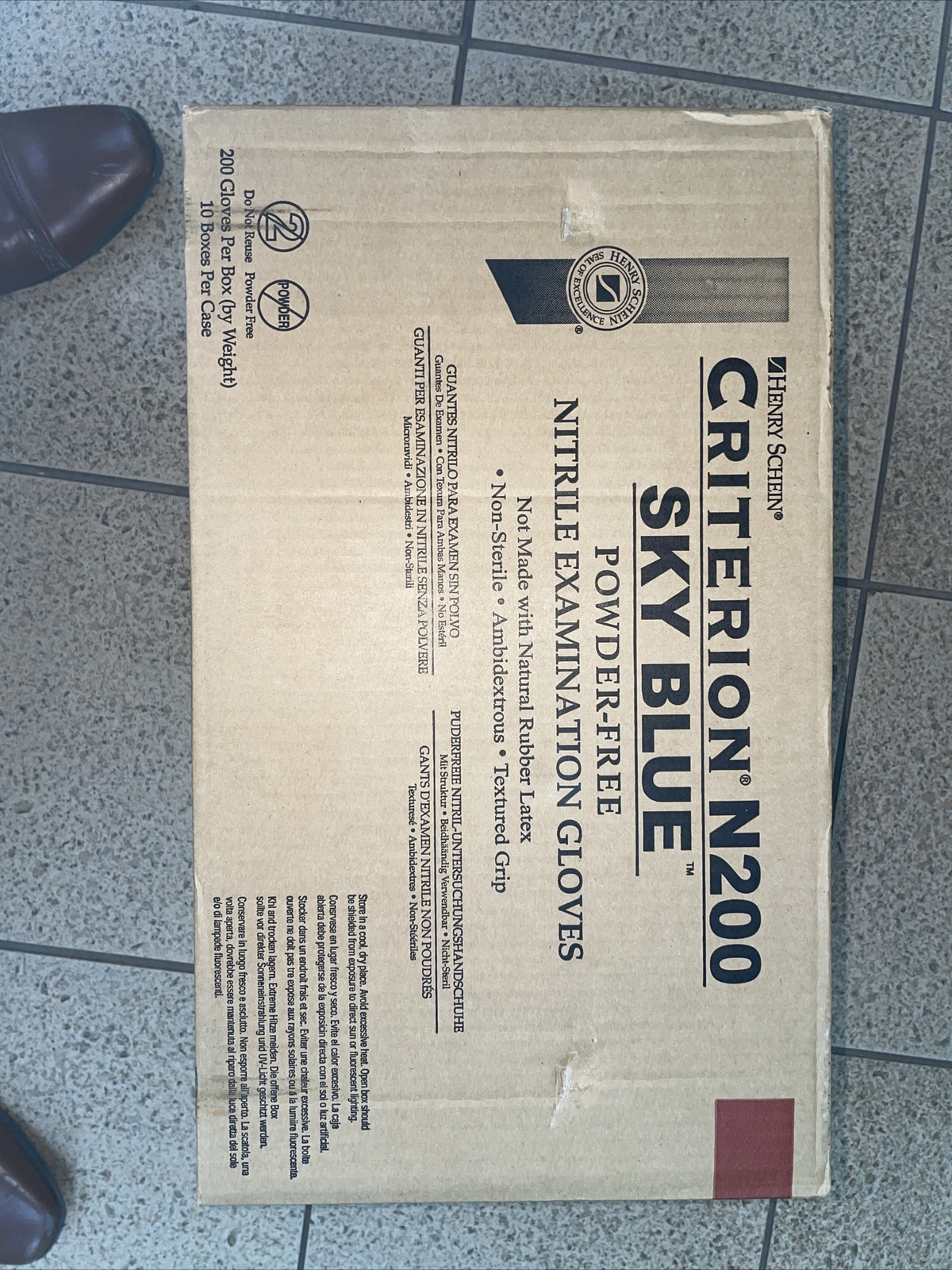CRITERION N200 Powder-free Nitrile Exam Gloves SMALL 200/box Case of 10 Boxes