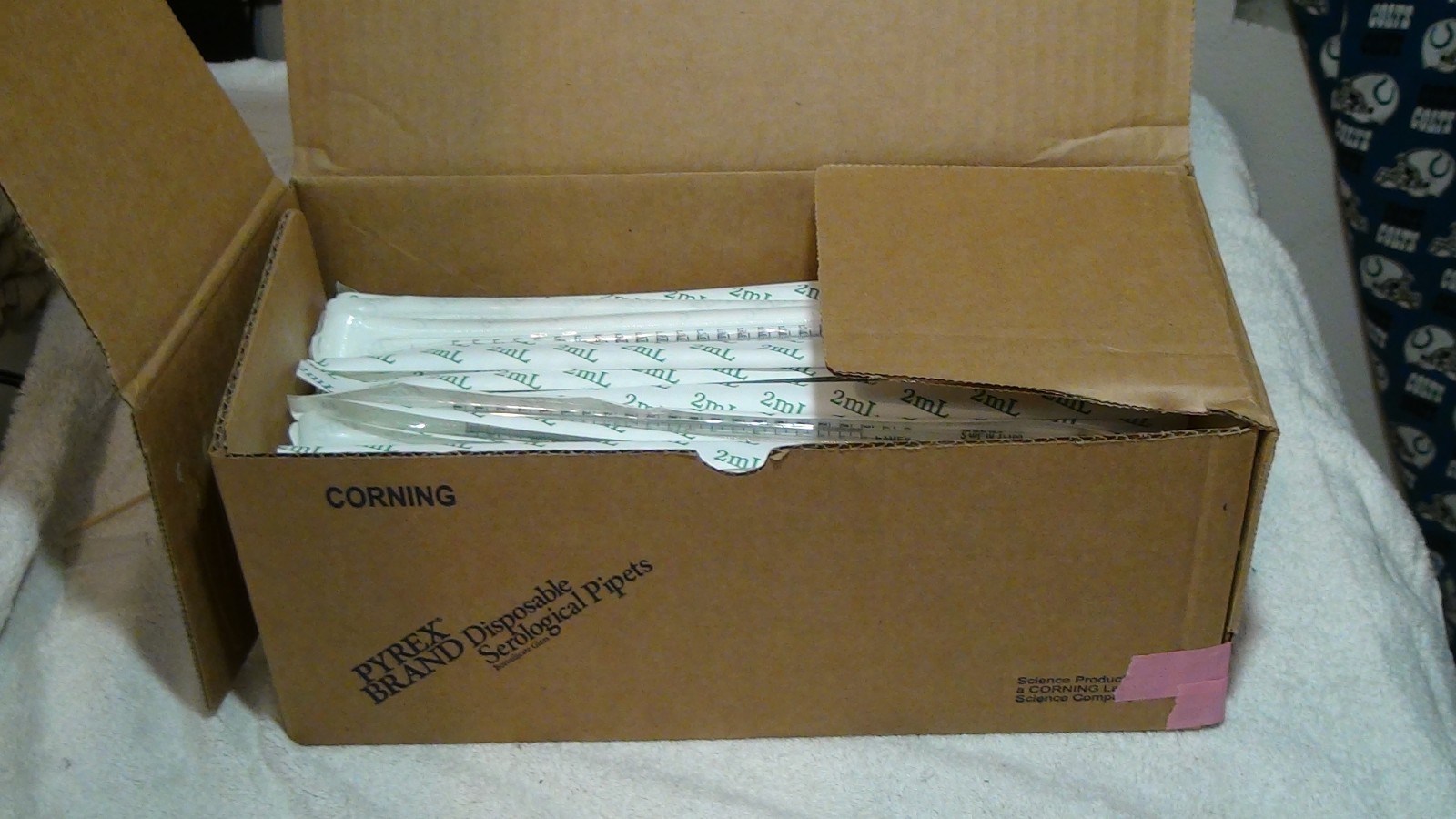 2ml Corning Pyrex Disposable Glass Short Pipets 7077-2N (110) Units