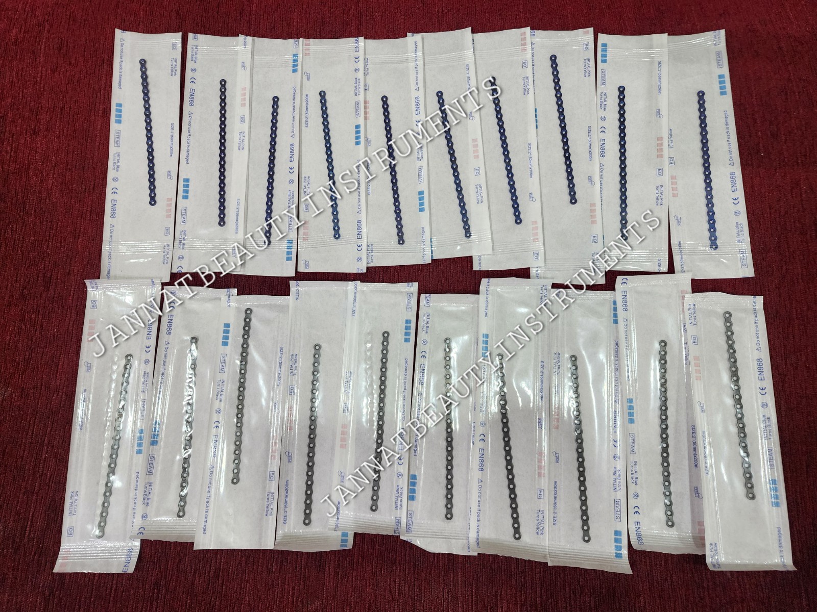 Straight Plates 10pc & Curved With 14 Holes 10pc 1.5 & 2.0 Driver 2pc