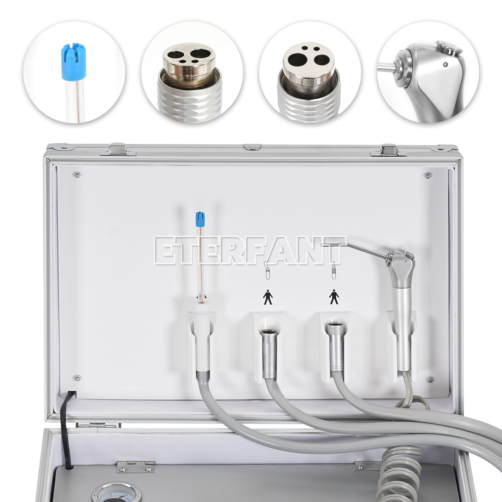 BD-402 Portable Dental Delivery Unit Air Compressor Suction System 4 Holes