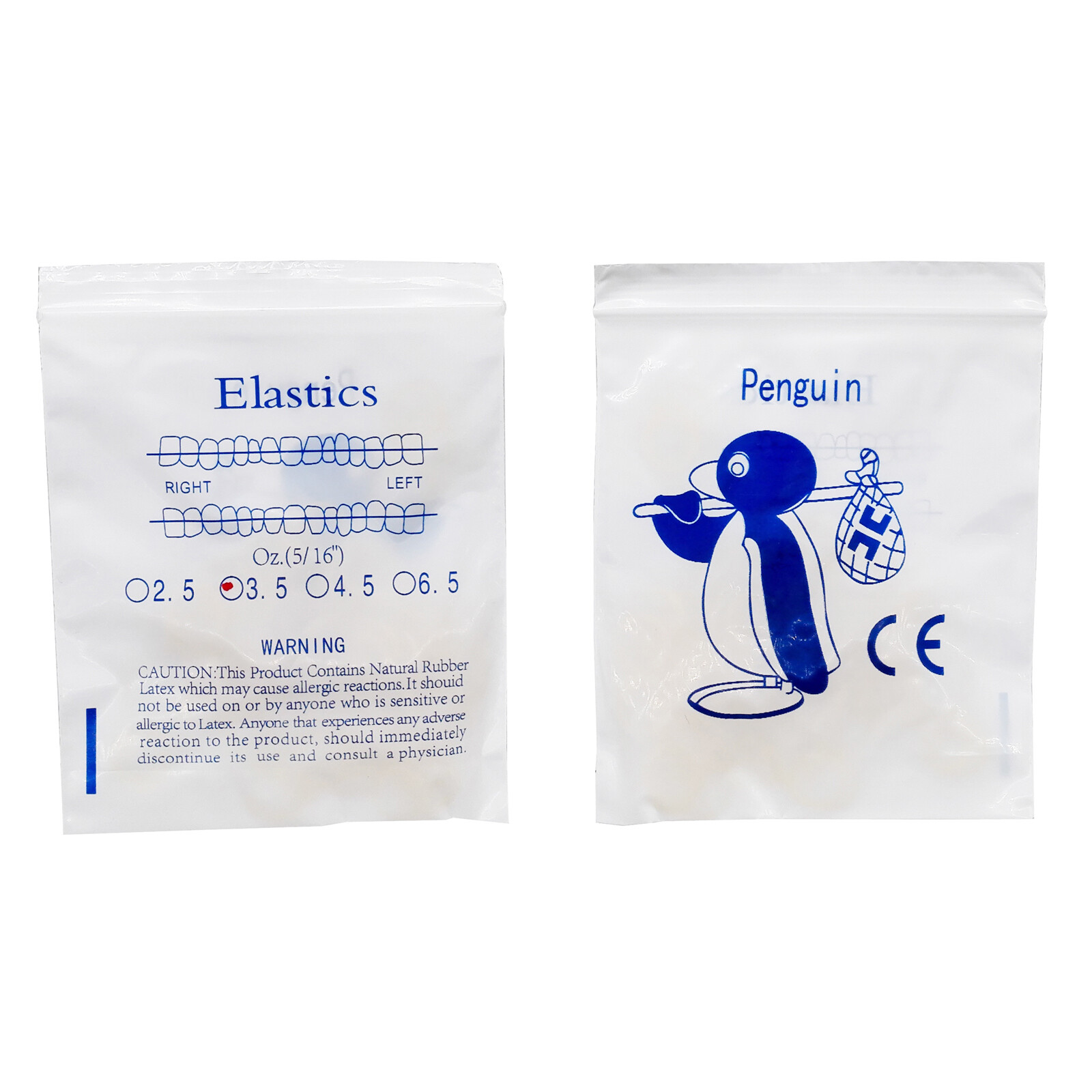 5000 Pcs Dental Orthodontic Elastics Braces Rubber Bands 2.5/3.5/4.5/6.5OZ