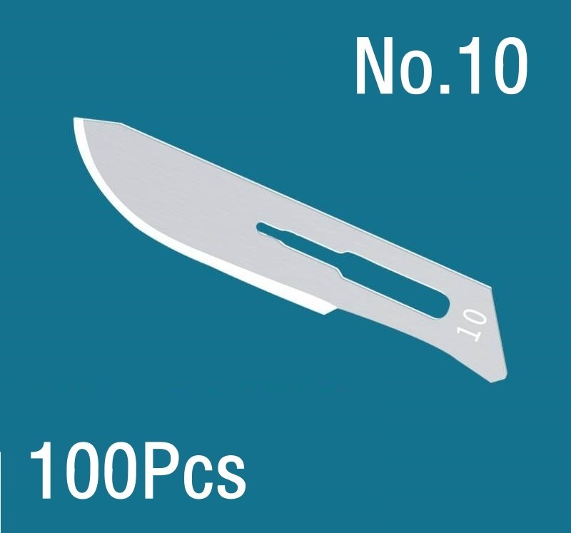 100pcs/box Dental Surgical Blade Sterile Carbon Steel Scalpel Tool #10/11/12/15