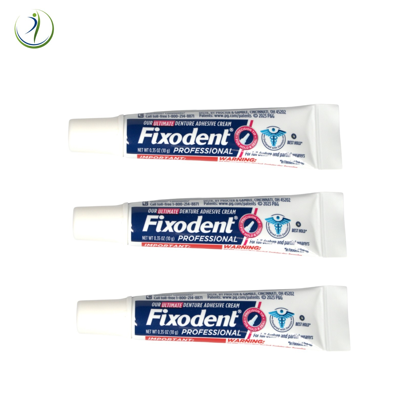 5 X Fixodent Professional Ultimate & Strongest Denture Adhesive Cream 10g 0.35oZ